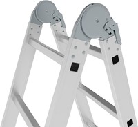Лестница-трансформер алюминиевая четырехсекционная NV332 4х3 ступени профессиональная