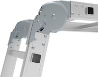 Лестница-трансформер алюминиевая четырехсекционная NV332 4х3 ступени профессиональная