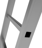 Лестница-трансформер алюминиевая четырехсекционная NV332 4х4 ступени профессиональная